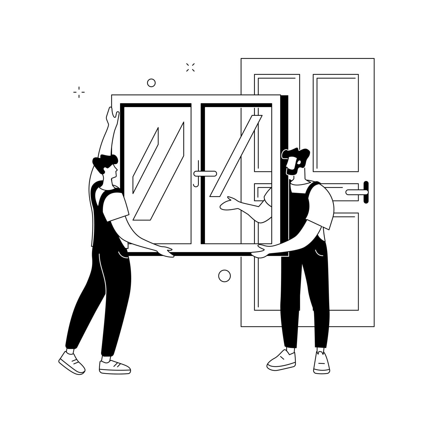 Türmontage im Haus und Wohnung